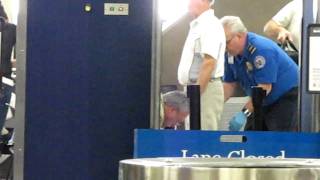 TSA Having Their Way with Old Man Groping and Body Scanners