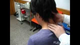 2 GIGANTIC neck CRACKS - Chinese Chiropractic adjustment