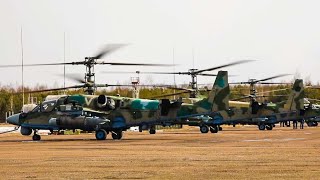 Уничтожение военной техники и укреплённых объектов вертолетами армейской авиации ВКС России