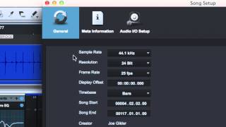 S1-010 - Audio Setup - Song Setup - General