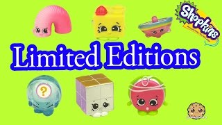All 6 Season 5 Shopkins Tiny Toys Limited Edition Complete Set Blind Bag Opening - Cookieswirlc