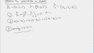 Stewart's Calculus Chapter 12 - Planes and Lines in 3D Space