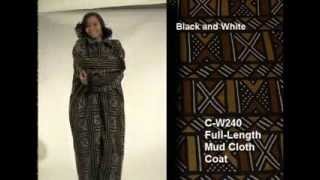 Africa Imports | Full Length Mud Cloth Coat
