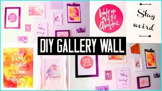 DIY ROOM DECOR! Design your wall arts & make your own gallery wall! EASY