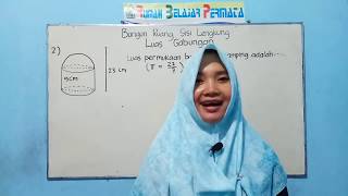 Luas Permukaan Sisi Lengkung Gabungan. Matematika Materi UN SMP