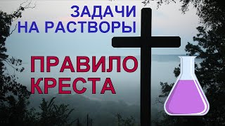ЗАДАЧА НА СМЕШЕНИЕ РАСТВОРОВ. ПРАВИЛО КРЕСТА. ЕГЭ ПО ХИМИИ 2019