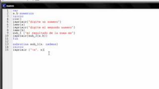 funciones y procedimientos (subrutinas en sl2)