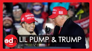 Donald Trump Gets Lil Pump’s Name Wrong as he Welcomes Rapper on Stage