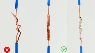 How To Proper Twist Electric Wire Together || Properly Joint Electric Wire Tips and Tricks