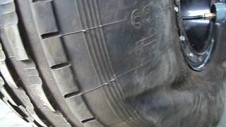 Trecol old tire - Wheel tire folding while deflating analysis