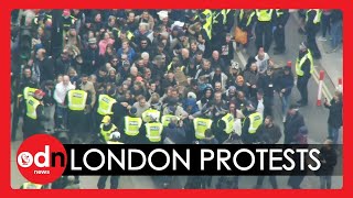 Dozens Arrested as Thousands CLASH with Police at Anti-Lockdown Protests in London