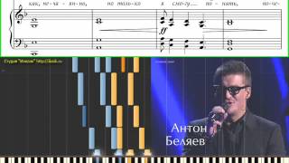 Беляев Антон  - Ты вернёшься когда-нибудь снова(Ноты,Видеоурок фортепиано) (piano tutorial)