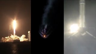 SpaceX Crew-1 launch and Falcon 9 first stage landing