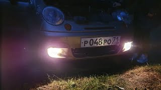 Установка ПТФ на DAEWOO MATIZ