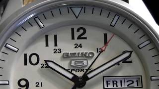 2S Time - SEIKO SNZG07K1 5 Sports 100M Automatic Military Watch