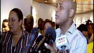 Prezidan Repiblik la Michel Joseph Martelly vizite MUPANAH nan okazyon ekspozisyon mize a reyalize s