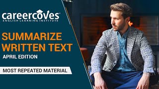 PTE - Summarize Written Text - April Edition 2019 ©