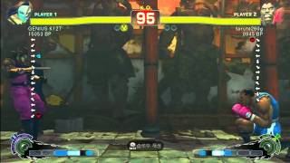SSF4 Rank Match   GENIUS K127 (CW)  vs  taruto260g (BO)