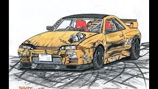 Drift в аниме под песню ( ой мама мама мент на меня газует )
