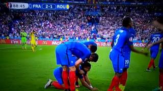 EURO 2016 France Roumanie : magnifique but de Payet !!!!