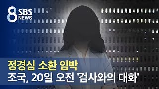 정경심 소환 임박…조국, 20일 오전 '검사와의 대화' / SBS