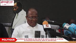 Conférence de Presse du PDCI RDA et de l’EDS à l’issue de la reprise du dialogue politique du jeud