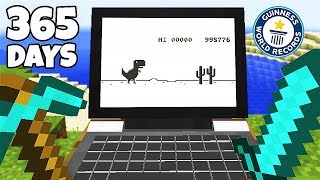 Chrome Dinosaur in Minecraft in Minecraft