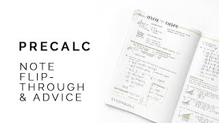 Math Advice + Notes Flipthrough
