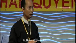 Linh Mục Nguyễn Văn Khải, diễn giả chính trong buổi tiệc gây quỹ Yểm Trợ Nhân Quyền. ( Phần 3)