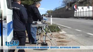 Multe per eccesso di velocità sospese, autovelox guasto