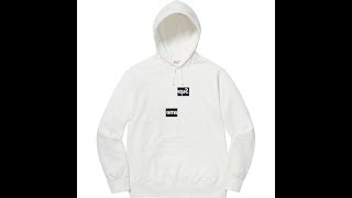 Supreme Comme des Garcons SHIRT Split Box Logo Hooded Sweatshirt *WHITE* Unboxing LIVE REVIEW