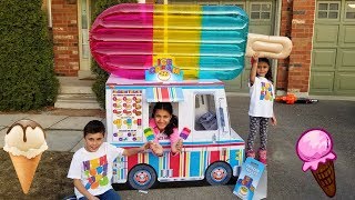 Kids Play with Ice Cream Truck Food Toys!