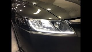 Tratamento Lente, barra de led e pintura farol Honda Civic