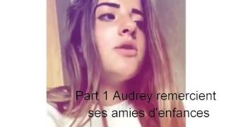 Video Audrey qui remercient les personnes qui la soutiennent