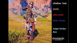 Horizon Zero Dawn Chieftains Trial Ultra Hard 2min 41secs - First Playthrough