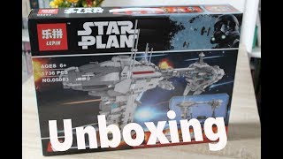 LEPIN - 05083 - EF76 Nebulon - B Escort Frigate # Unboxing deutsch