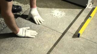 Italon X2 - укладка плиток на гравий - tile installation on gravel