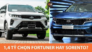 1,4 tỷ, chọn MÁY DẦU CAO NHẤT của Kia Sorento 2021 hay Toyota Fortuner 2021? |Yêu Xe|