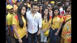 Salman Khan, Shruti Hassan, Daisy Shah & Celebs at CCL Match