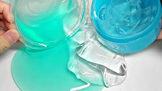 ? 좋아하는액괴에 수딩젤 한통 다 넣기 ? 와르르... / moisturizer + korean liquid slime / 保湿剤 + 韓国の液体スライム ?