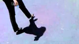 Woman walking in high heels