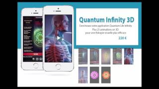 Démonstration des écrans 3D de l'application Quantum Life Infinity