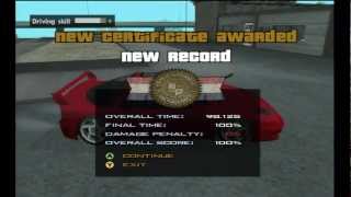 GTA San Andreas - Driving School #12 - City Slicking (Gold)