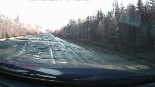 Убитая дорога Усть - Кулом - Помоздино.