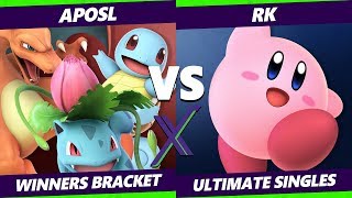 S@X 340 Winners Round 2 - Aposl (Pokemon Trainer) Vs. RK (Kirby) Smash Ultimate - SSBU