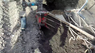 Отвал плуга  с прутами и борона.  Качество пахоты.