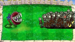 Plants vs Zombies  Hack - 1 Chomper vs All Zombis