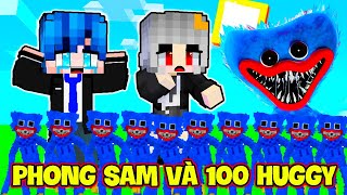 PHONG CẬN SAMMY NẾU CÓ 100 HUGGY WUGGY TRONG MINECRAFT