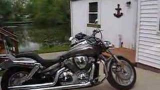 Honda VTX 1300C with Cobra pipes.