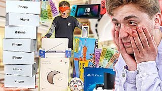 ALLES KAUFEN was ich BLIND anfasse - 24h Challenge